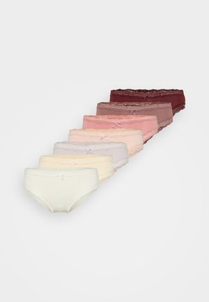 7 PACK - Slip - red/taupe/light pink/ecru/white