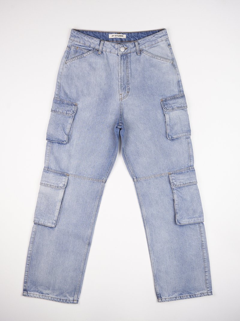 2Y Studios Workwear-jeans blauw denim/bluedenim