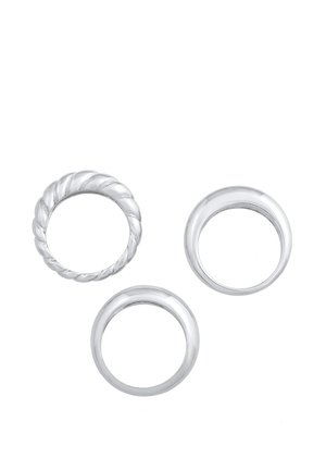 3 PACK BASIC DESIGN - Ringe - silberfarben