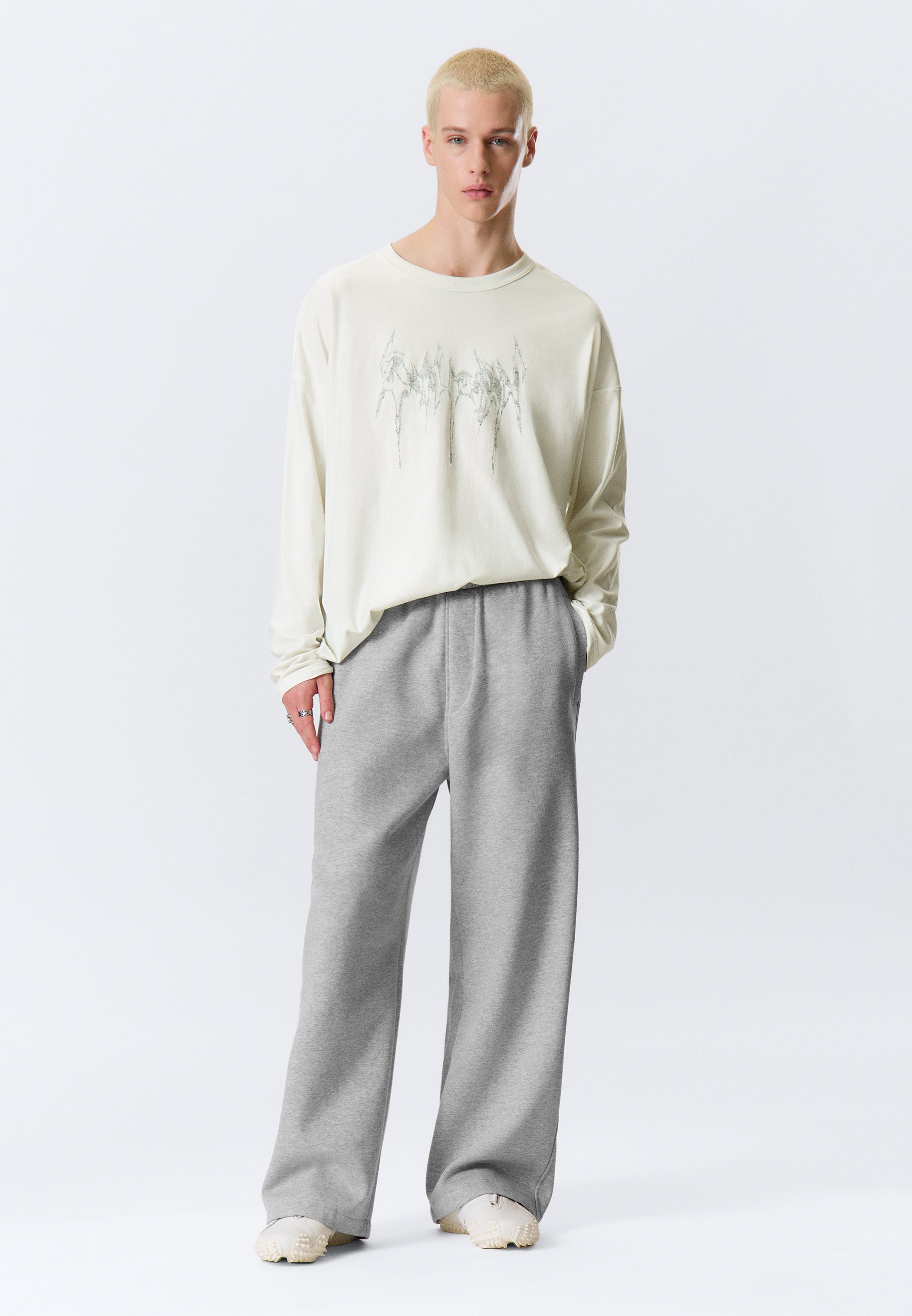 Weekday Tracksuit bottoms - grey melange/grey - Zalando.ie