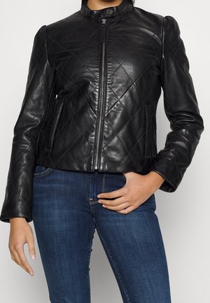 Leren jas - black