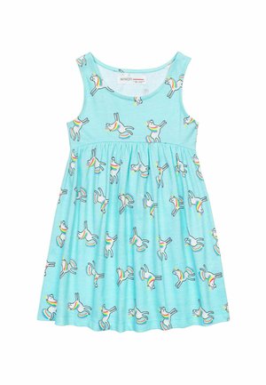 SLEEVELESS WITH PRINT - Jersey dress - light blue