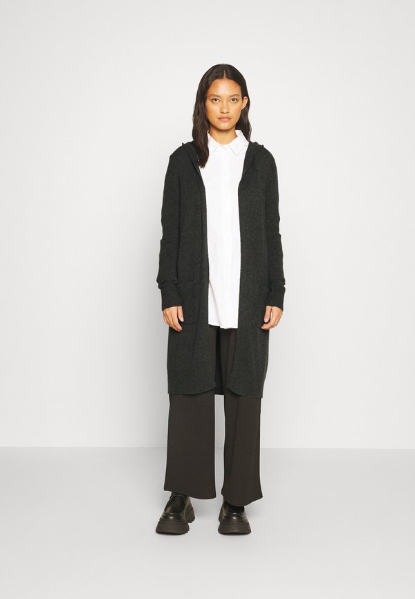 LONG KAPUZE - Strickjacke