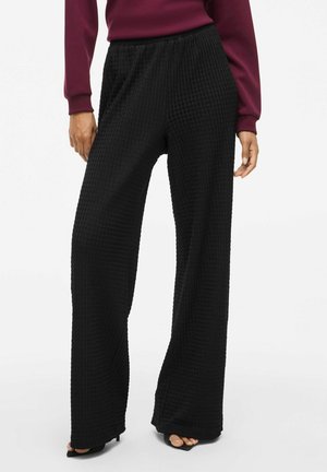 VIGRY MID-WAIST - Trousers - black