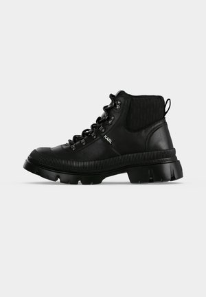 KARL LAGERFELD, TREKKA MENS HIKER BOOT MIX - Schnürstiefelette - black