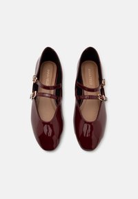 Anna Field Ankle strap ballet pumps - dark red