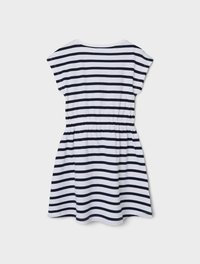 Name it 2ER-SET MIDI KURZAM RUNDHALS - Jerseykleid - weiß-dunkelblau