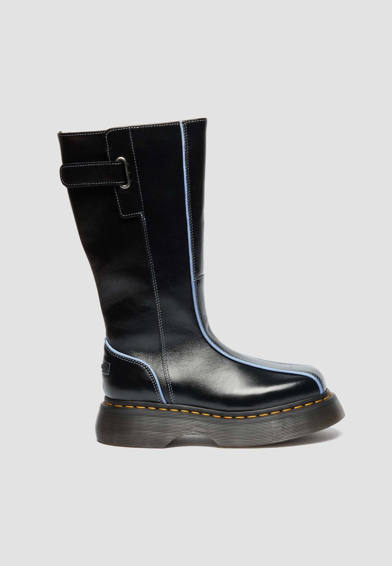 Dr. Martens BUZZ HIGH BOOT - Platform boots - black milled gloss/black ...