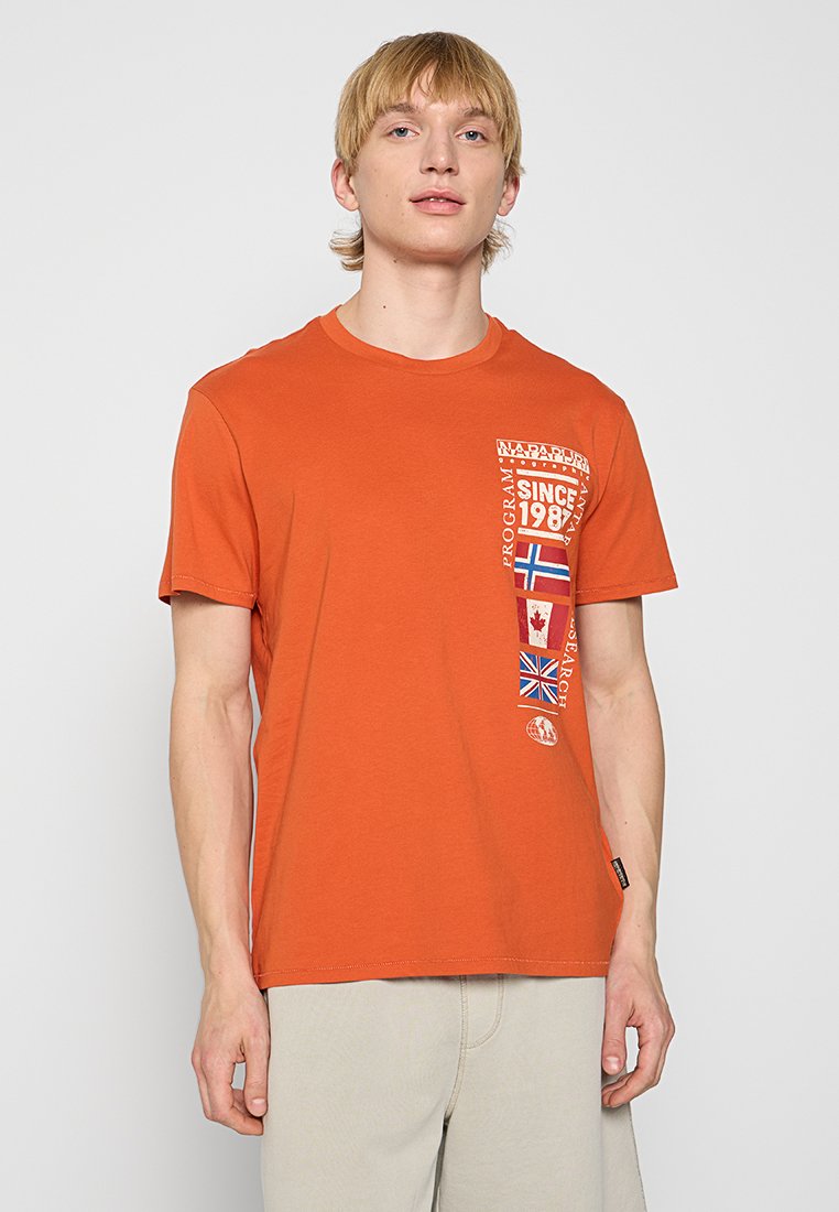 Napapijri T-shirt print oranje