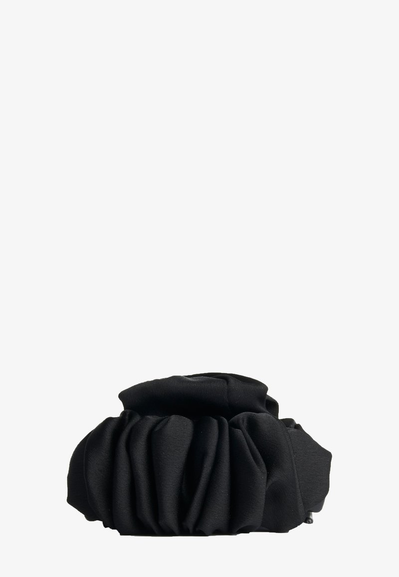 Revolution Haircare RUCHED SATIN CLAW CLIP BLACK - Hair styling accessory - black