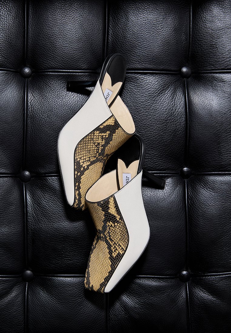 Jimmy Choo Muiltjes met hak zwart