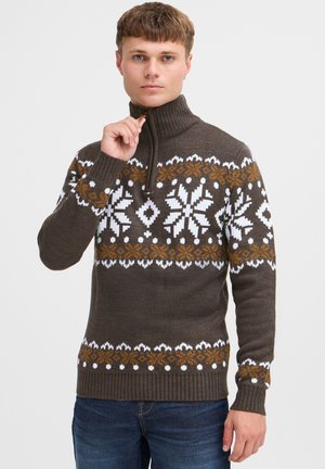SDNorwin - Strickpullover - dark brown