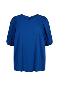 Zizzi MIT KURZEM ARM UND SCHLEIFE HINTEN - Blūze - estate blue