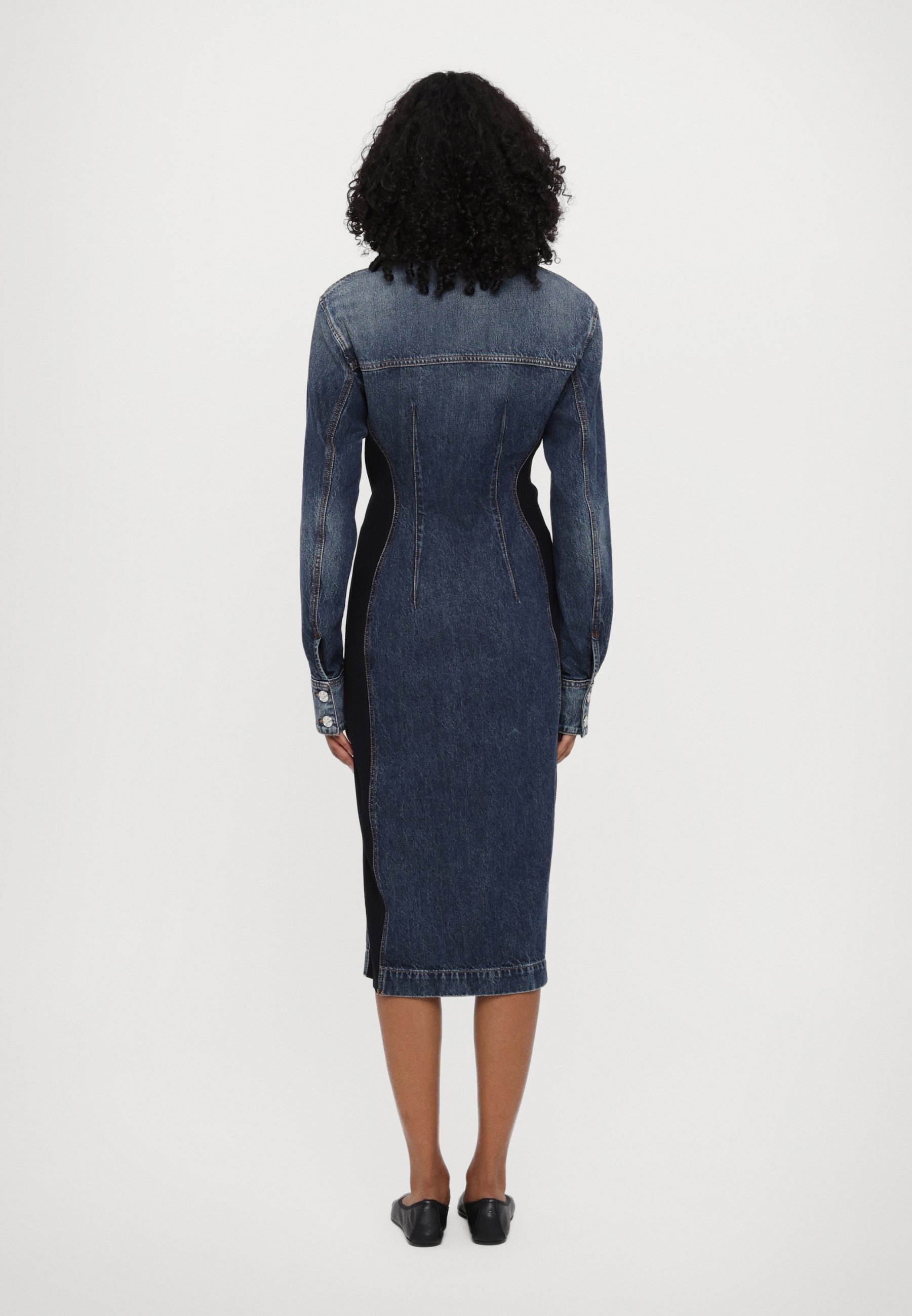 Sportmax FIORITO - Denim dress - midnight blue/blue