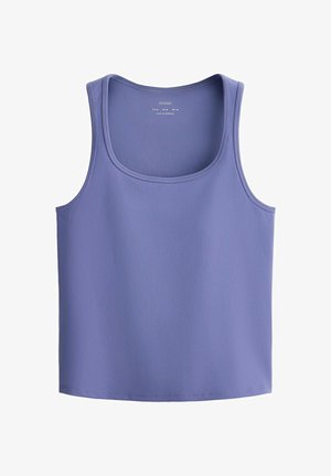 OYSHO, EVERMOVE SQUARE-NECK TANK TOP - Haut - blueberry