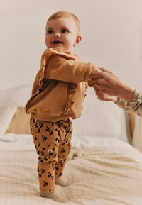 Next COSY SET - Legíny – nohavice - tan brown leopard print
