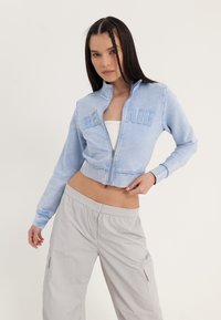 Even&Odd by Zalando - Zip-up sweatshirt - light blue Thumbnail Image 1