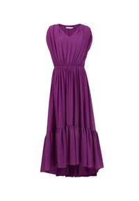 Leem FRILLED - Robe longue - magenta