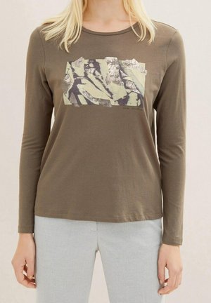 Top s dlouhým rukávem - khaki