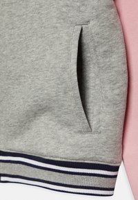 Lacoste UNISEX - Felpa con zip - heather wall chine/lotus 1-navy blue-white