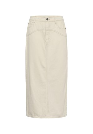 Kaffe, KACATHARINA MIDI SKIRT - Jupe en jean - off white washed
