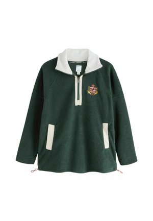 REGULAR FIT - HALF ZIP - Fliisdžemper - green