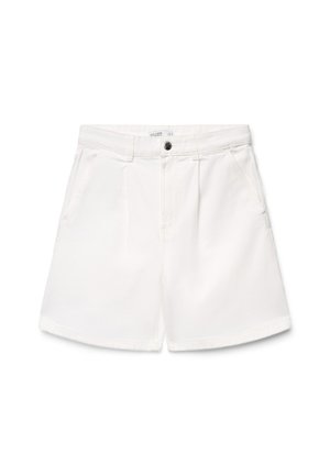 Calliope PANTALONE JEANS CORTO TINTA UNITA - Jeans Shorts - bianco denim