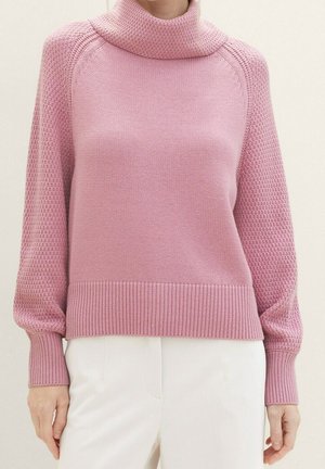Stickad tröja - pink