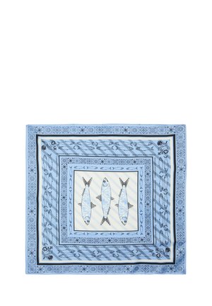 ORNAMENTAL GEMUSTERTER  MIT SEITIGEM DRUCK - Foulard - hellblau
