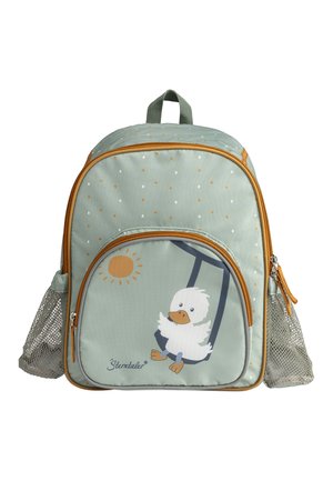 EDDA - Backpack - dunkelgrün meliert