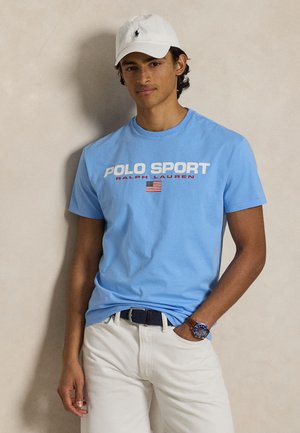 CLASSIC FIT POLO SPORT JERSEY T-SHIRT - Nyomott mintás póló - chatham blue