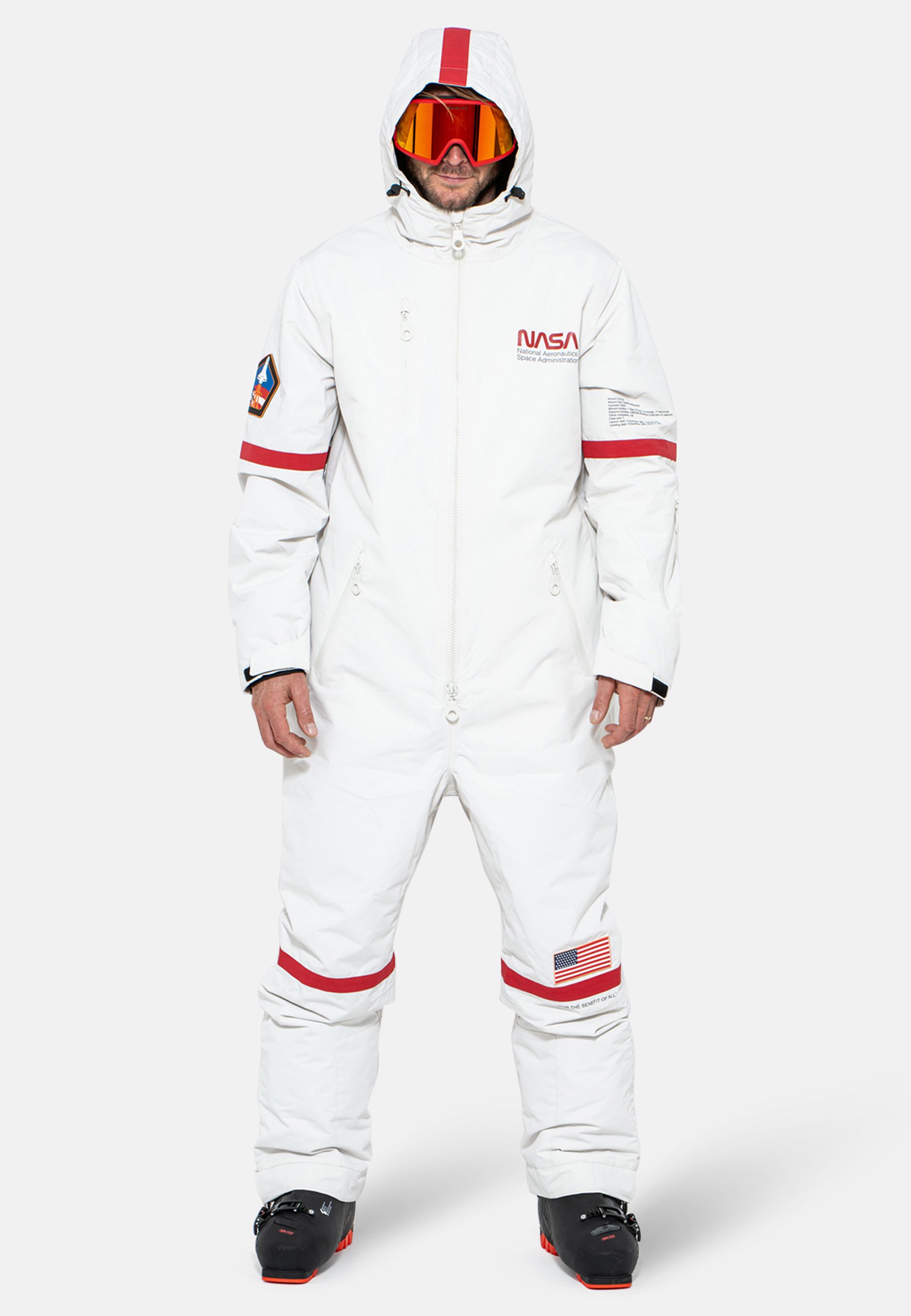 Oneskee Jumpsuit - white nasa/white - Zalando