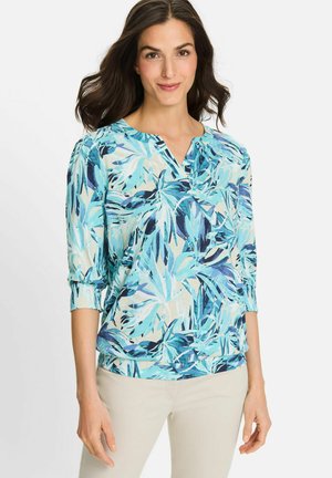 MIT AUSSCHNITT - Longsleeve - blau