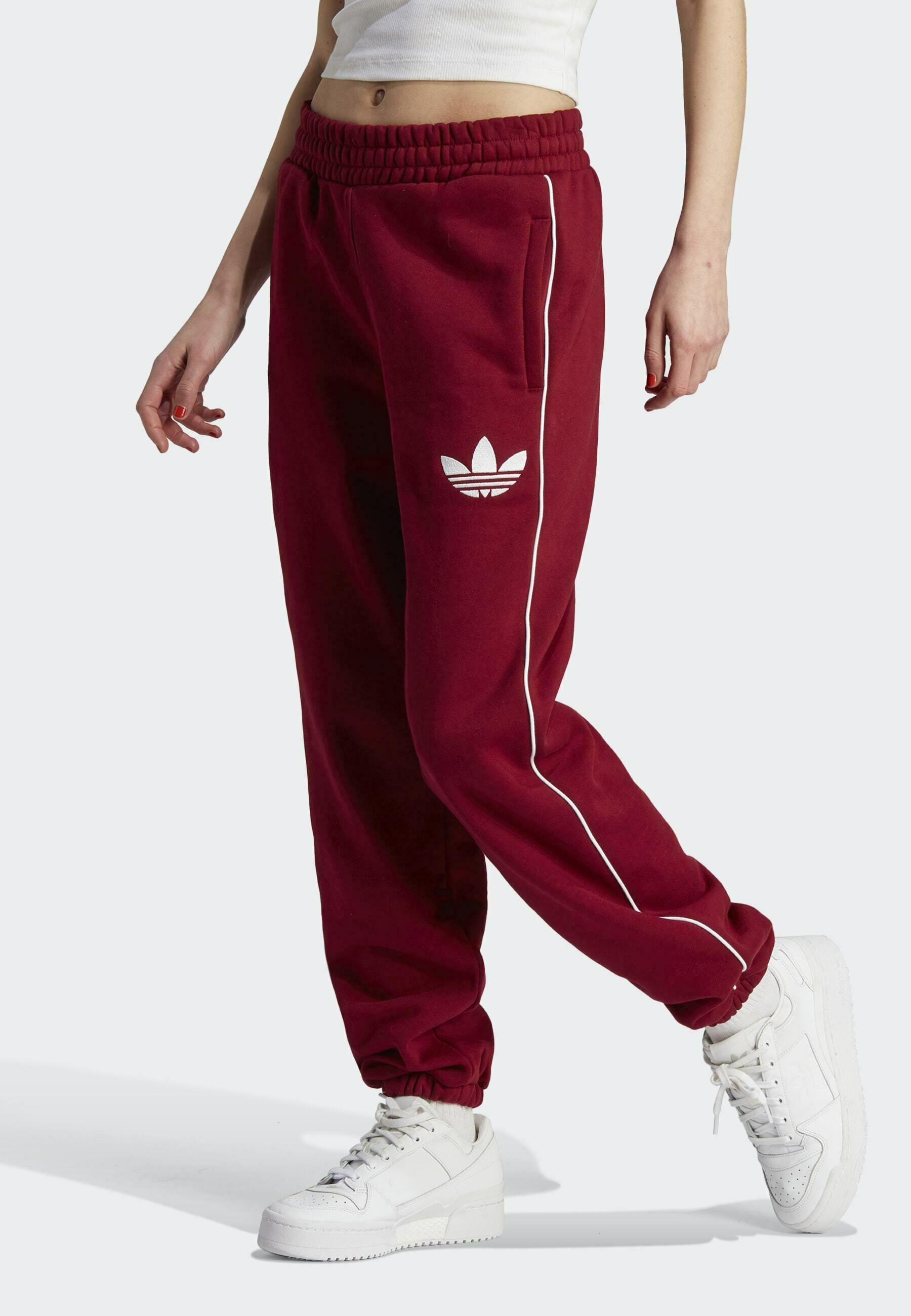 adidas sst burgundy