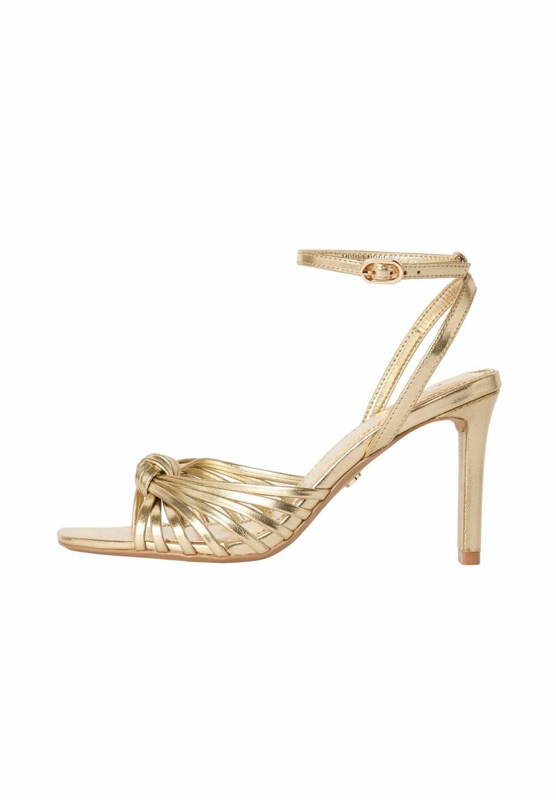 Lipsy WIDE FIT - KNOT MULTI STRAP - Sandaalit nilkkaremmillä - gold