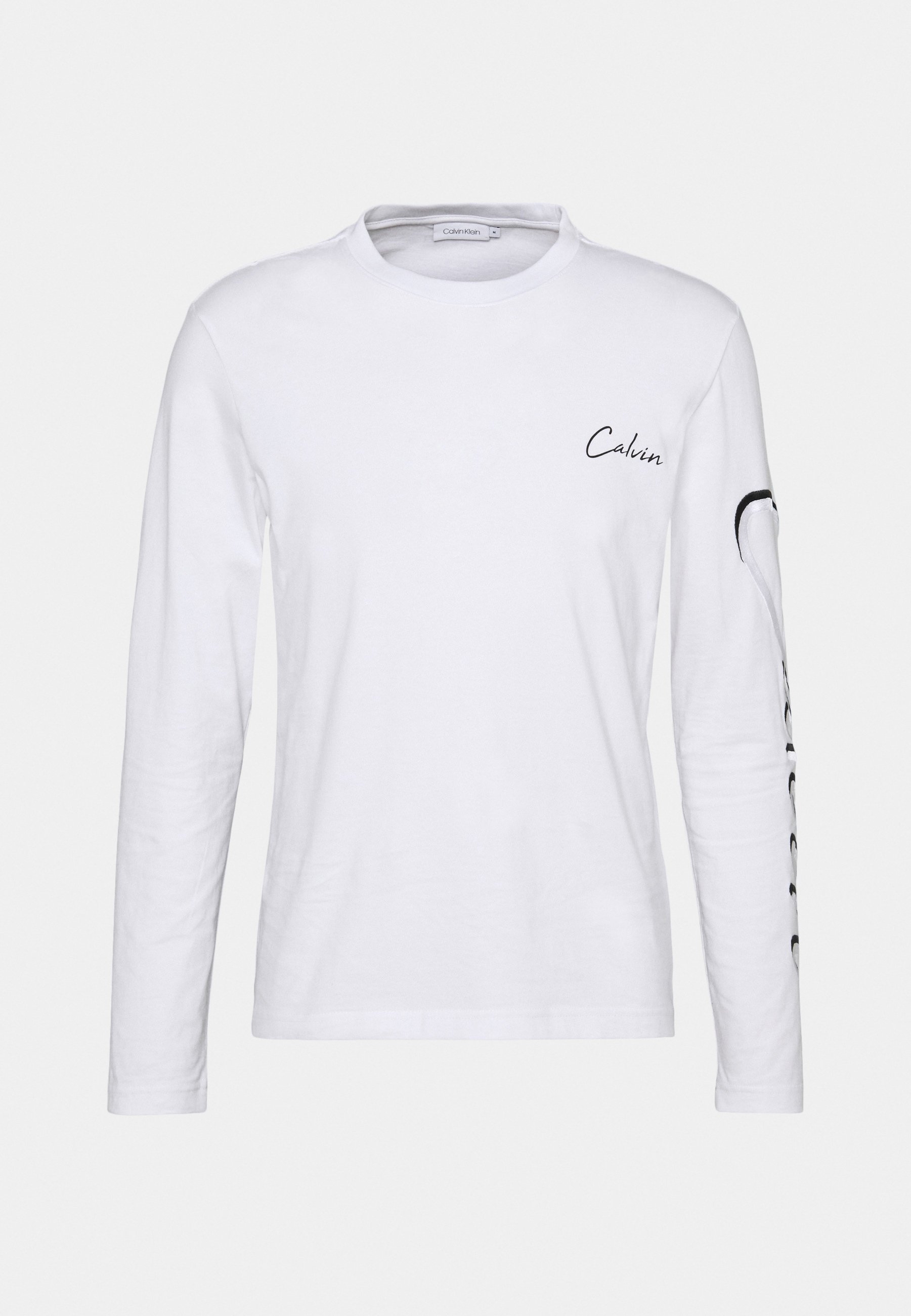 Calvin Klein SCRIPT LONG SLEEVE - Maglietta a manica lunga - bright  white/bianco - Zalando.it