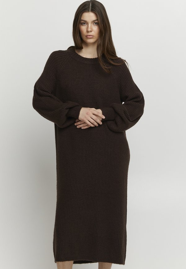 BYNORA - Strickkleid - java melange