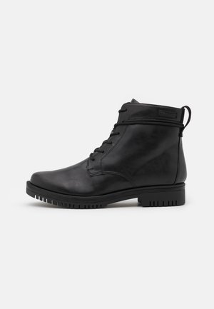 BOOTS  - Schnürstiefelette - black matt