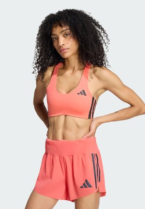 adidas Performance, ADIZERO MS - Спортен сутиен със средна поддръжка - semi turbo black
