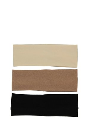 SET HEADBAND - Cache-oreilles - black/brown/beige