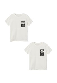 Name it 2ER-SET RUNDHALS KURZARM  - Print T-shirt - weiß