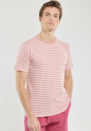 Armor lux, T-SHIRT LIN - T-shirt imprimé - bubblegum nature