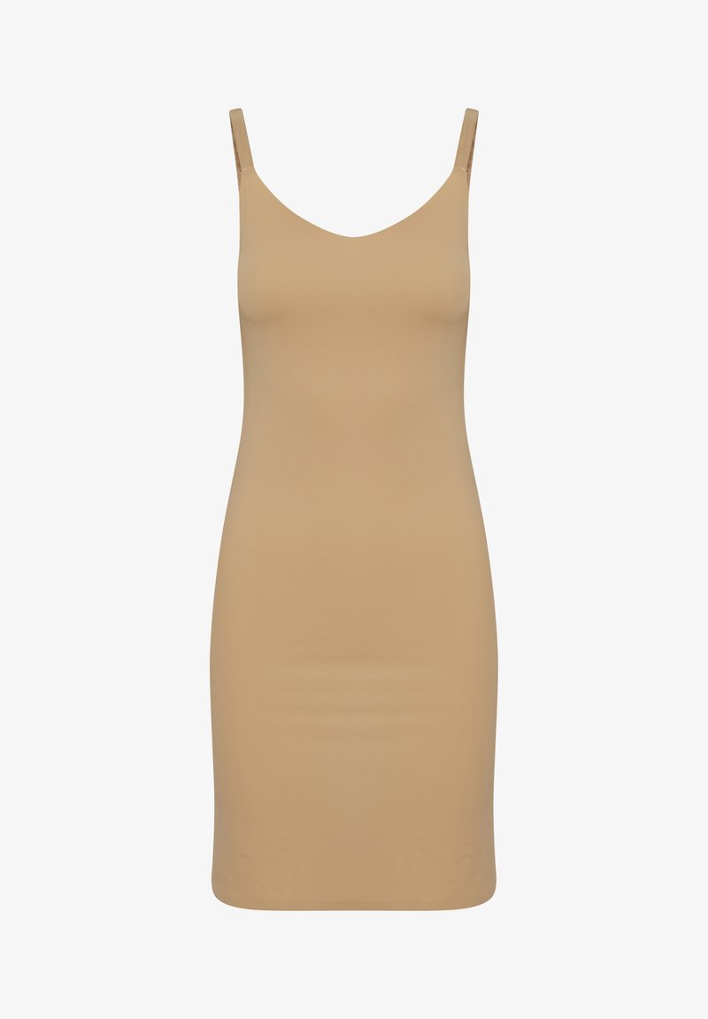 ICHI IASIV SLIP DR - Vabalt langev kleit - tan