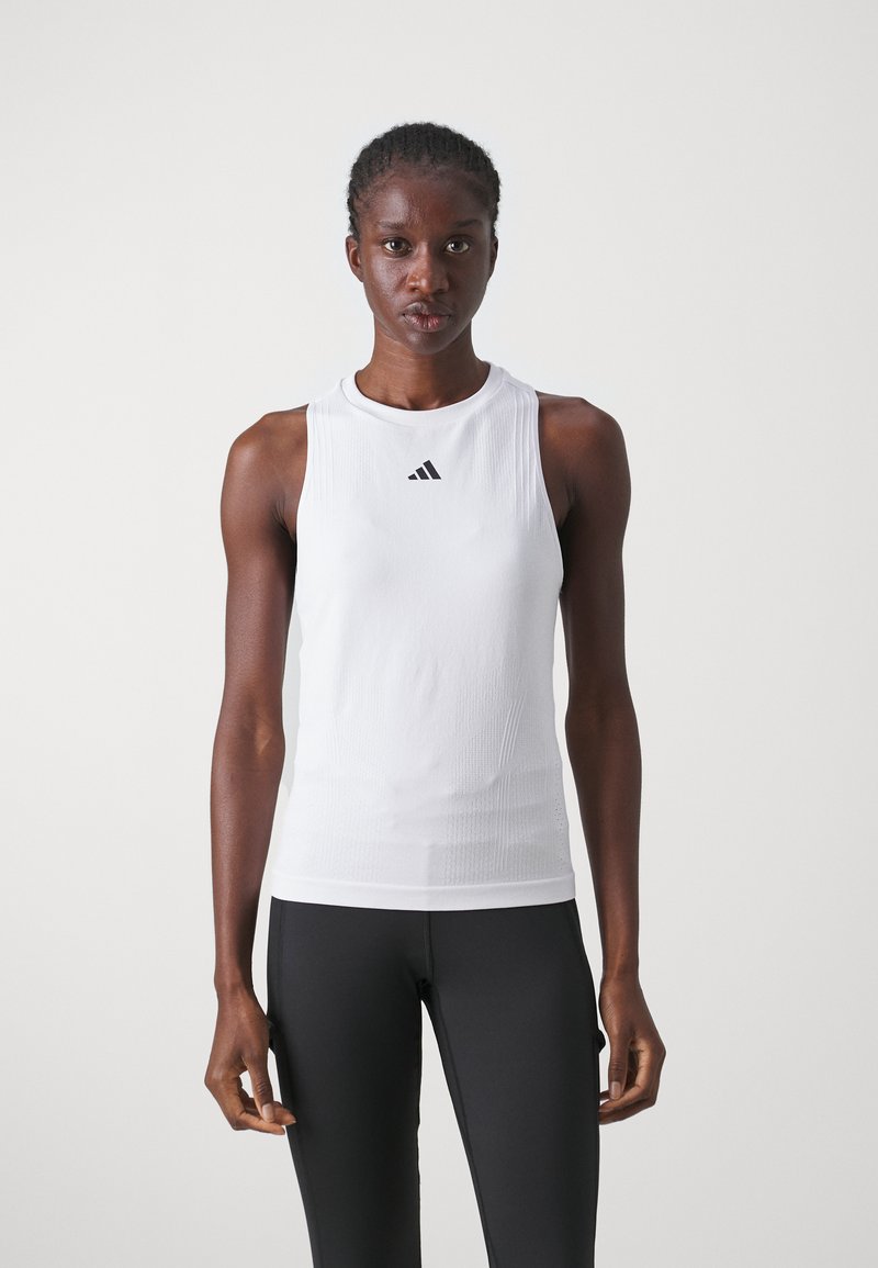 adidas Performance Y TANK PRO - Top - white