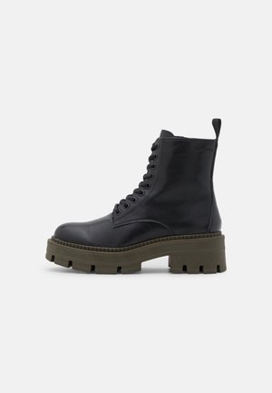 Bottines à lacets - black