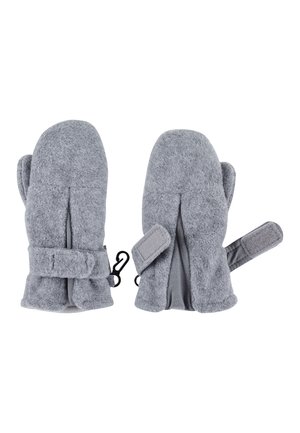FÄUSTLINGE MICROFLEECE UNI - Mittens - silber melange