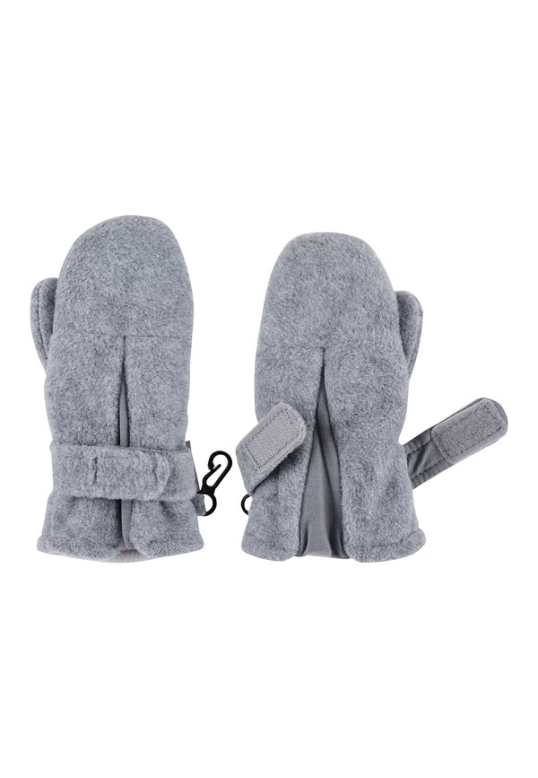 FÄUSTLINGE MICROFLEECE UNI - Fäustling - silber melange