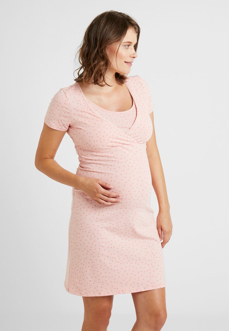 Noppies DRESS NURS SUZY SOLID - Nightie - silver pink