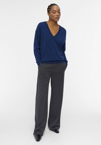 Object V-NECK  - Džemperis - estate bluedetail melange