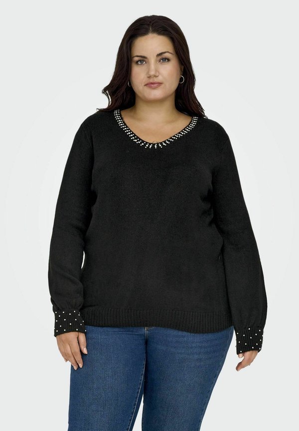 CURVY V-AUSSCHNITT - Strickpullover